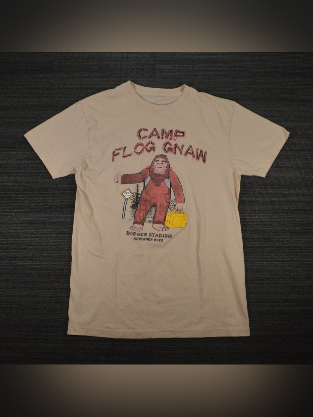 Camp Flog Gnaw 2025 Sasquatch Lineup Tee Size M